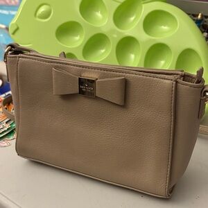 Kate Spade Taupe Crossbody Bag with Bow